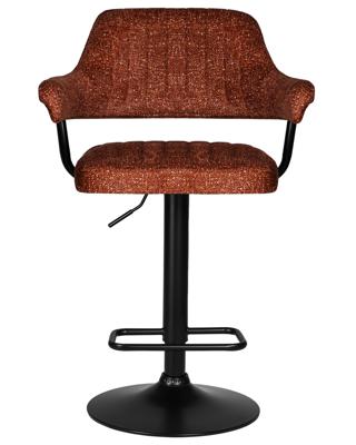 Стул барный DOBRIN Стул барный DOBRIN CHARLY BLACK, терракотовый твид (LEO56) арт. LM-5019_B-M_CT-LEO56