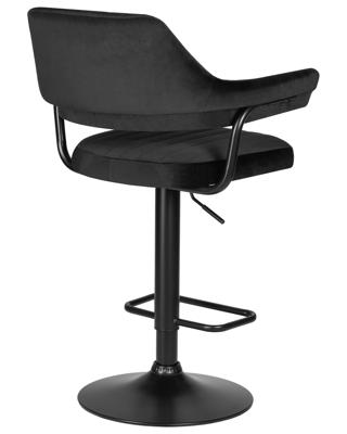 Стул барный DOBRIN Стул барный DOBRIN CHARLY BLACK, черный велюр (MJ9-101) арт. LM-5019_B-M_V-MJ9-101