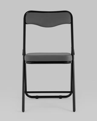 Стул Stool Group Стул складной Джонни иск.кожа серый, каркас черный матовый арт. УТ000043449