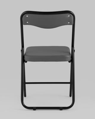 Стул Stool Group Стул складной Джонни иск.кожа серый, каркас черный матовый арт. УТ000043449