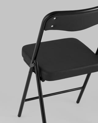 Стул Stool Group Стул складной Джонни иск.кожа черный, каркас черный матовый арт. УТ000043450