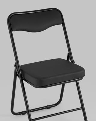 Стул Stool Group Стул складной Джонни иск.кожа черный, каркас черный матовый арт. УТ000043450