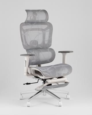 Офисное кресло TopChairs Кресло офисное TopChairs Nimbus белая сетка белый пластик арт. УТ000043095