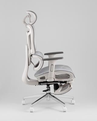 Офисное кресло TopChairs Кресло офисное TopChairs Nimbus белая сетка белый пластик арт. УТ000043095