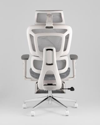 Офисное кресло TopChairs Кресло офисное TopChairs Nimbus белая сетка белый пластик арт. УТ000043095