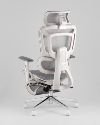 Офисное кресло TopChairs Кресло офисное TopChairs Nimbus белая сетка белый пластик арт. УТ000043095