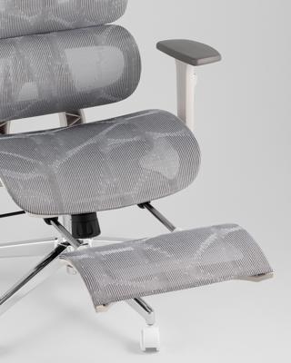 Офисное кресло TopChairs Кресло офисное TopChairs Nimbus белая сетка белый пластик арт. УТ000043095