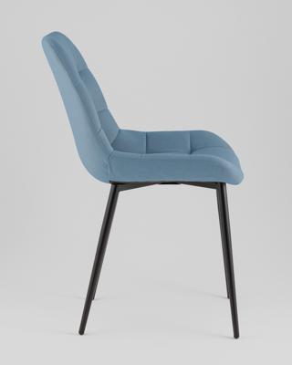 Комплект Stool Group Стул Флекс Original велюр пыльно-синий 4 шт. арт. УТ000042604