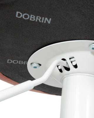 Стул барный DOBRIN Набор 2 шт Стул барный DOBRIN TAILOR WHITE, пудрово-розовый велюр (MJ9-32) арт. LM-5017-N_W-M_V-MJ9-32