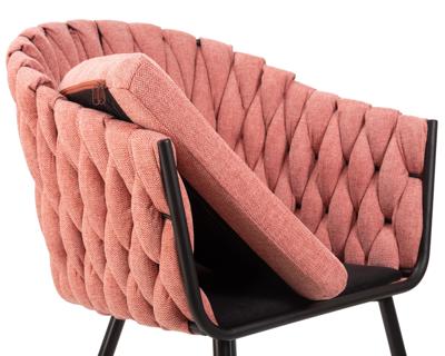 Стул DOBRIN Набор 2 шт Стул обеденный DOBRIN MATILDA, розовая ткань (LAR 275-10) арт. LM-9691-N_B-M_TT-LAR-275-10