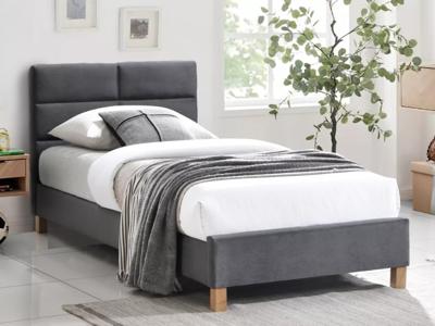 Кровать Signal Кровать SIGNAL SIERRA Velvet tap. 150 серый/дуб, 90/200 арт. SIERRAV90SZD