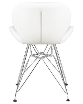 Стул DOBRIN Набор 4 шт Стул обеденный DOBRIN BUTTERFLY CHROME, ножки хром, цвет белый арт. LMZL-302A-N_CH-M_EL-white