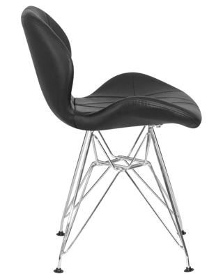 Стул DOBRIN Набор 2 шт Стул обеденный DOBRIN BUTTERFLY CHROME, ножки хром, цвет чёрный арт. LMZL-302A-N_CH-M_EL-black
