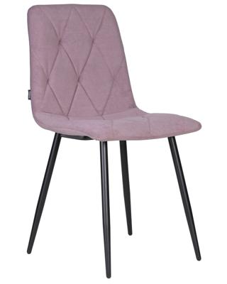 Стул DOBRIN Набор 4 шт Стул обеденный DOBRIN CHILLY ROMBO, Лавандовый Simple 48, основание черное арт. A006-N_B-M_V-Simple-48