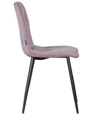 Стул DOBRIN Набор 4 шт Стул обеденный DOBRIN CHILLY ROMBO, Лавандовый Simple 48, основание черное арт. A006-N_B-M_V-Simple-48