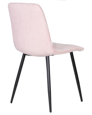 Стул DOBRIN Набор 4 шт Стул обеденный DOBRIN CHILLY ROMBO, Розовый Simple 03, основание черное арт. A006-N_B-M_V-Simple-03