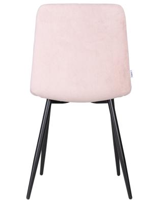 Стул DOBRIN Набор 4 шт Стул обеденный DOBRIN CHILLY ROMBO, Розовый Simple 03, основание черное арт. A006-N_B-M_V-Simple-03