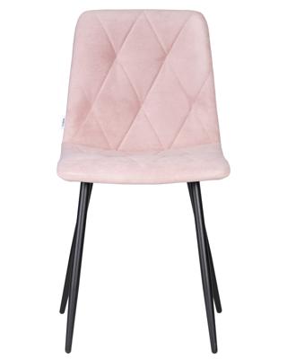 Стул DOBRIN Набор 4 шт Стул обеденный DOBRIN CHILLY ROMBO, Розовый Simple 03, основание черное арт. A006-N_B-M_V-Simple-03