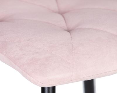 Стул DOBRIN Набор 4 шт Стул обеденный DOBRIN CHILLY ROMBO, Розовый Simple 03, основание черное арт. A006-N_B-M_V-Simple-03
