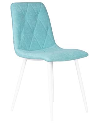 Стул DOBRIN Набор 4 шт Стул обеденный DOBRIN CHILLY ROMBO, Тиффани Simple 51, основание белый арт. A006-N_W-M_V-Simple-51