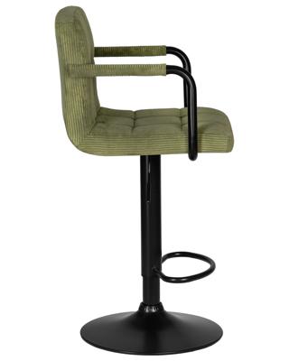 Стул барный DOBRIN Набор 2 шт Стул барный DOBRIN KRUGER ARM BLACK, зеленый вельвет (LAR-E2041-7) арт. LM-5011-N_B-M_VV-LAR-E2041-7