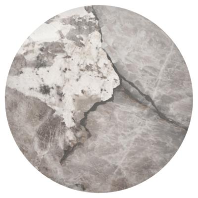 Стол Bradexhome Кофейный столик Secret диам.40см x 54см, серый мрамор, металл, керамика арт. FR 1037