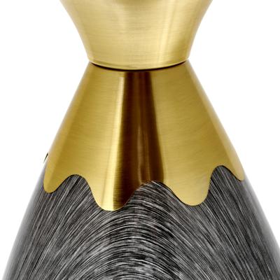 Стол Bradexhome Кофейный столик Secret диам.40см x 54см, серый мрамор, металл, керамика арт. FR 1037