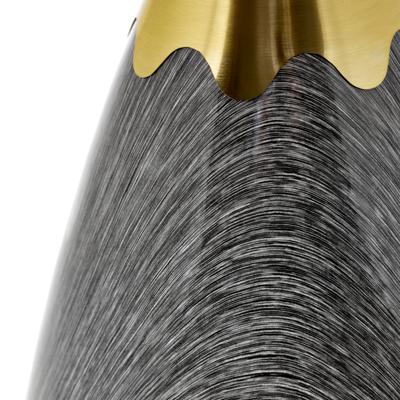 Стол Bradexhome Кофейный столик Secret диам.40см x 54см, серый мрамор, металл, керамика арт. FR 1037