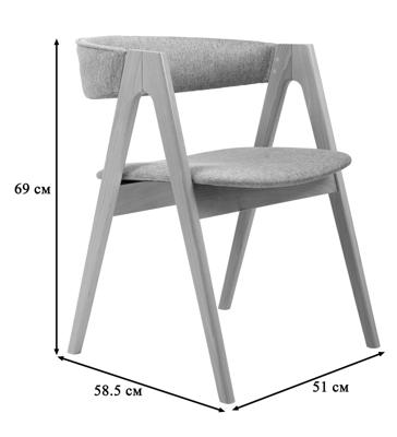 Стул R-Home Кресло Kaede Blue/Темный орех арт. 400015122h_diagbluee_nut
