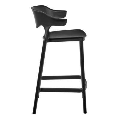 Стул Bradexhome Комплект из 2-х стульев полубарных Forma, чёрный арт. FR 0824P