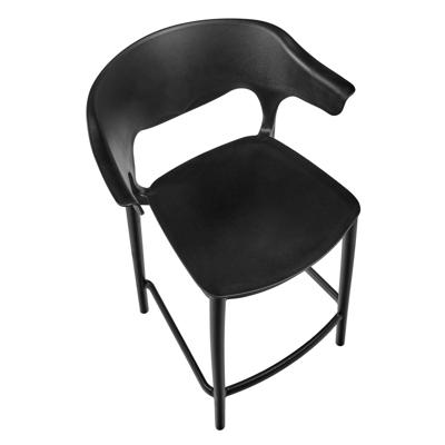 Стул Bradexhome Комплект из 2-х стульев полубарных Forma, чёрный арт. FR 0824P