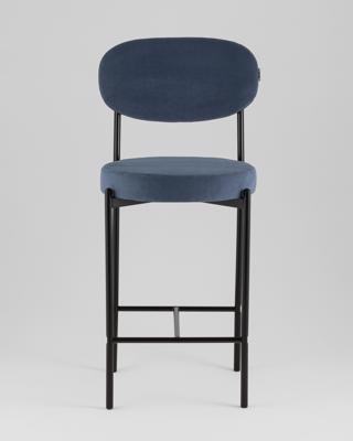 Стул полубарный Stool Group Стул Бриф Original N полубарный велюр пыльно-синий арт. УТ000043237
