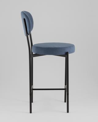 Комплект Stool Group Стул Бриф Original N полубарный велюр пыльно-синий 2 шт. арт. УТ000043249