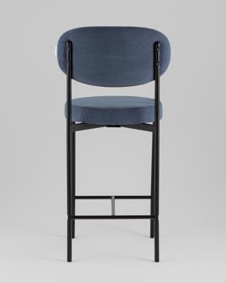 Комплект Stool Group Стул Бриф Original N полубарный велюр пыльно-синий 2 шт. арт. УТ000043249