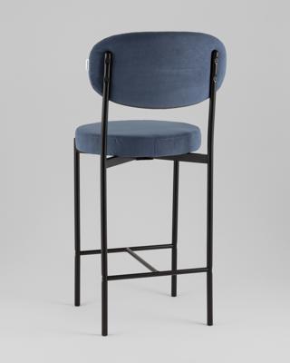 Комплект Stool Group Стул Бриф Original N полубарный велюр пыльно-синий 2 шт. арт. УТ000043249
