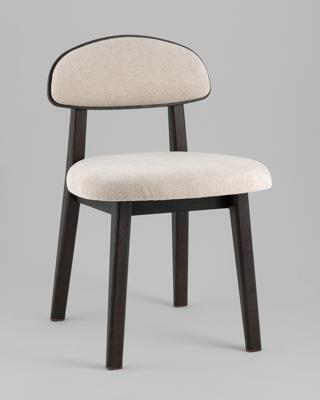 Стул Stool Group Стул Вея массив дуба черный букле бежевый (1шт./уп) арт. УТ000043241