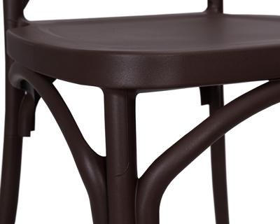 Стул DOBRIN Стул обеденный DOBRIN ZILAN, темно-коричневый (NX-BR-01) арт. LMZL-PP713_P-NX-BR-01