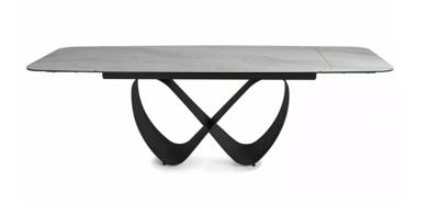 Стол Signal Стол обеденный SIGNAL INFINITY Ceramic Nature Cloud белый/черный 160-240/95 арт. INFINITYBC160
