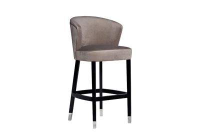 Мебель Garda Decor 48MY-4115-B PEG Стул барный велюр жемчужно-серый 53*59*108см арт. 48MY-4115-B PEG