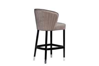 Мебель Garda Decor 48MY-4115-B PEG Стул барный велюр жемчужно-серый 53*59*108см арт. 48MY-4115-B PEG