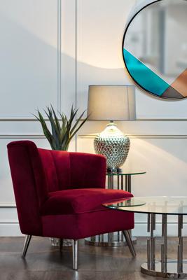 Лампа Garda Decor 22-88017 Лампа настольная плафон синий d38*65см арт. 22-88017