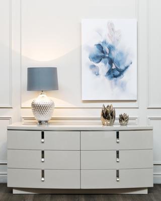 Лампа Garda Decor 22-88017 Лампа настольная плафон синий d38*65см арт. 22-88017