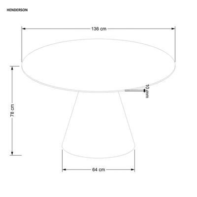 Стол Halmar Стол обеденный HALMAR HENDERSON ореховый 136 арт. V-CH-HENDERSON-ST