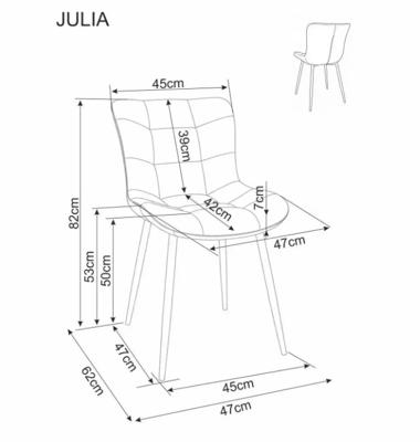 Стул Signal Стул SIGNAL JULIA Leo 23 светло-бежевый/кашемир арт. JULIALEKJBE