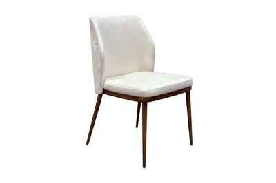 Мебель Garda Decor 163YH-06980 Стул обеденный иск.замша светлый/бронза 47*56*80см арт. 163YH-06980