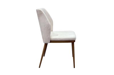 Мебель Garda Decor 163YH-06980 Стул обеденный иск.замша светлый/бронза 47*56*80см арт. 163YH-06980