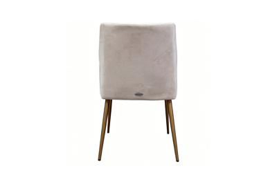 Мебель Garda Decor 163YH-06980 Стул обеденный иск.замша светлый/бронза 47*56*80см арт. 163YH-06980