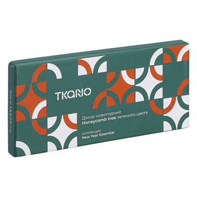 Аксессуар Tkano Декор новогодний honeycomb tree зеленого цвета из коллекции new year essential, 18 см арт. TK23-NY_CTR0016