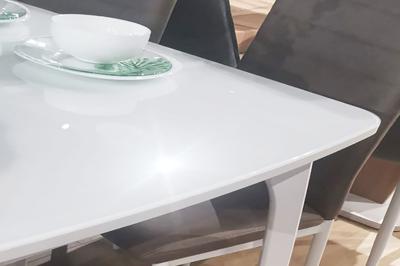 Стол DikLine M15 белый/стекло белое optiwhite арт. 00-00060576