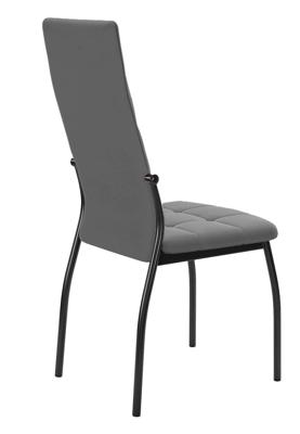 Стул DikLine ГАЛС-М каркас черный/ B22 GREY арт. 00-00058164